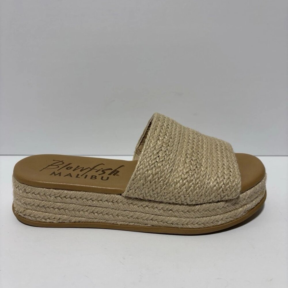 Blowfish Malibu Women’s Marshlo Rope Espadrille Sandals Beige, Size 7 M